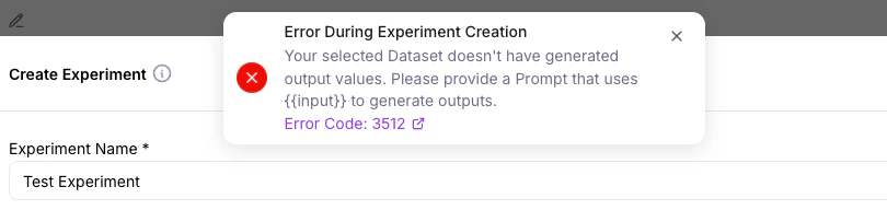 Improved error message