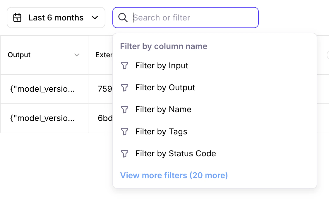 Filter by column name