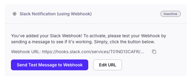 Test Slack notification for alerts