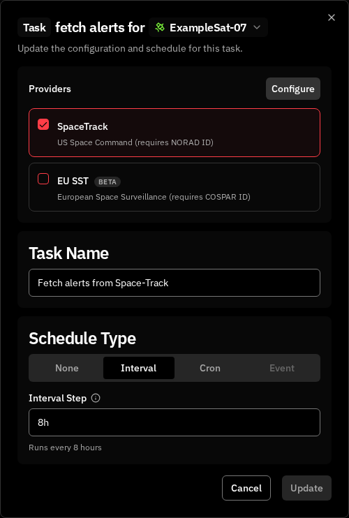 Alert Fetching Configuration