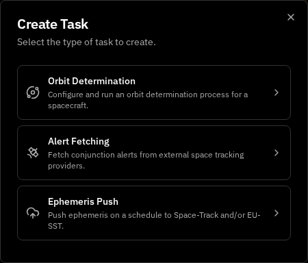 Task Type Picker