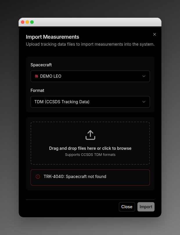 Import Measurement Error Import Measurement Error
