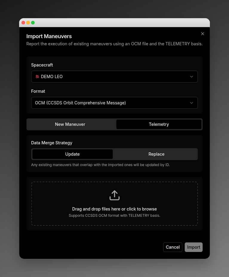 Maneuver Telemetry Maneuver Telemetry