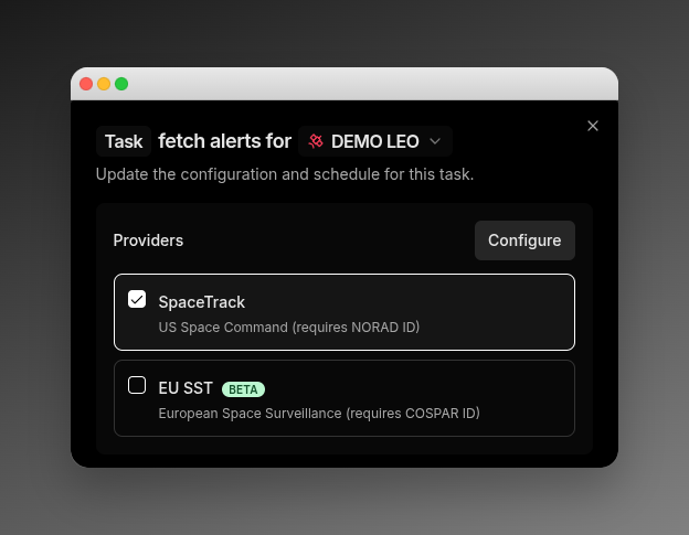 Alert Fetching Configuration Alert Fetching Configuration