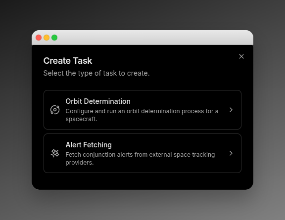 Task Type Picker Task Type Picker