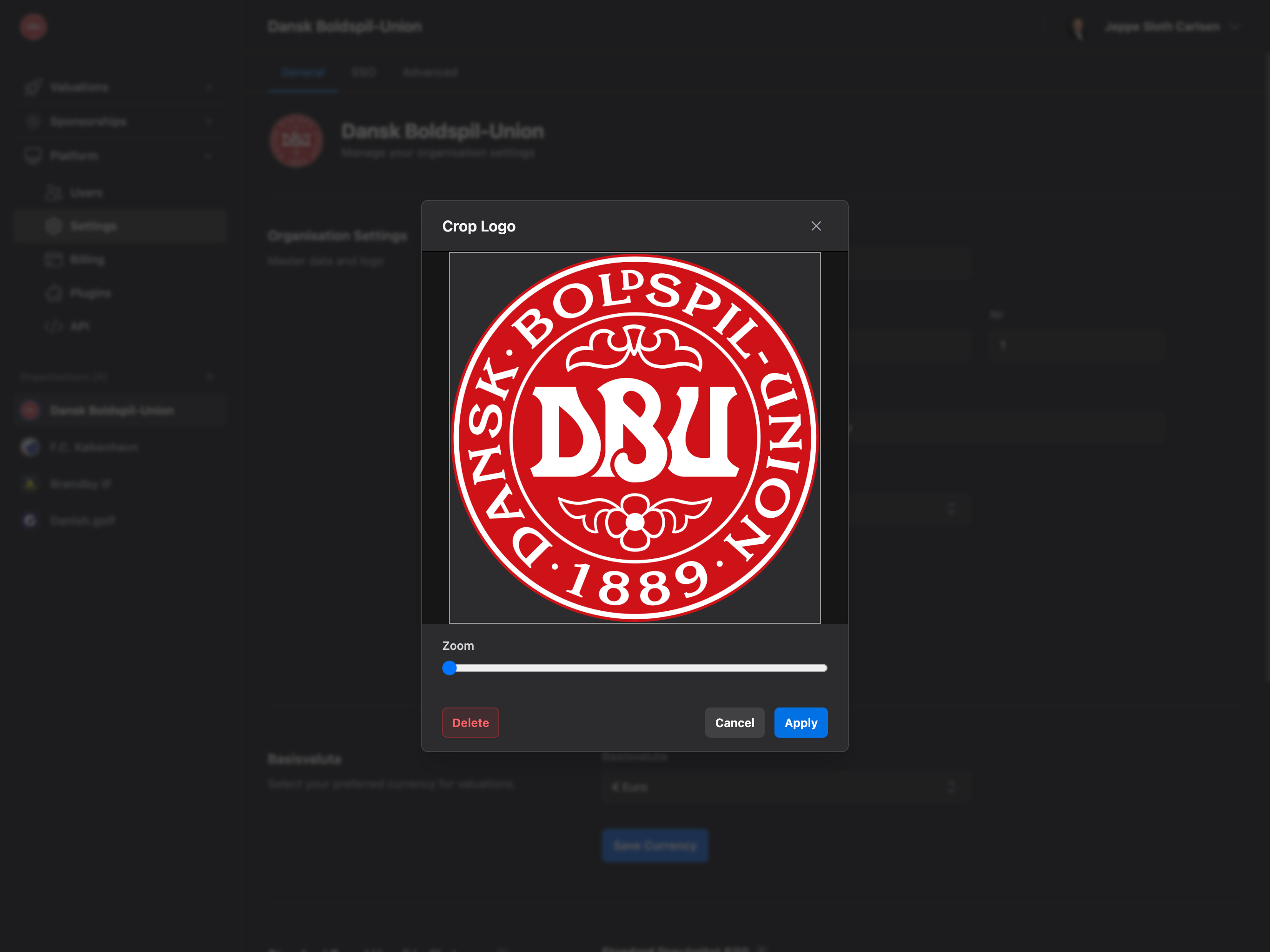 Upload Organization Logo