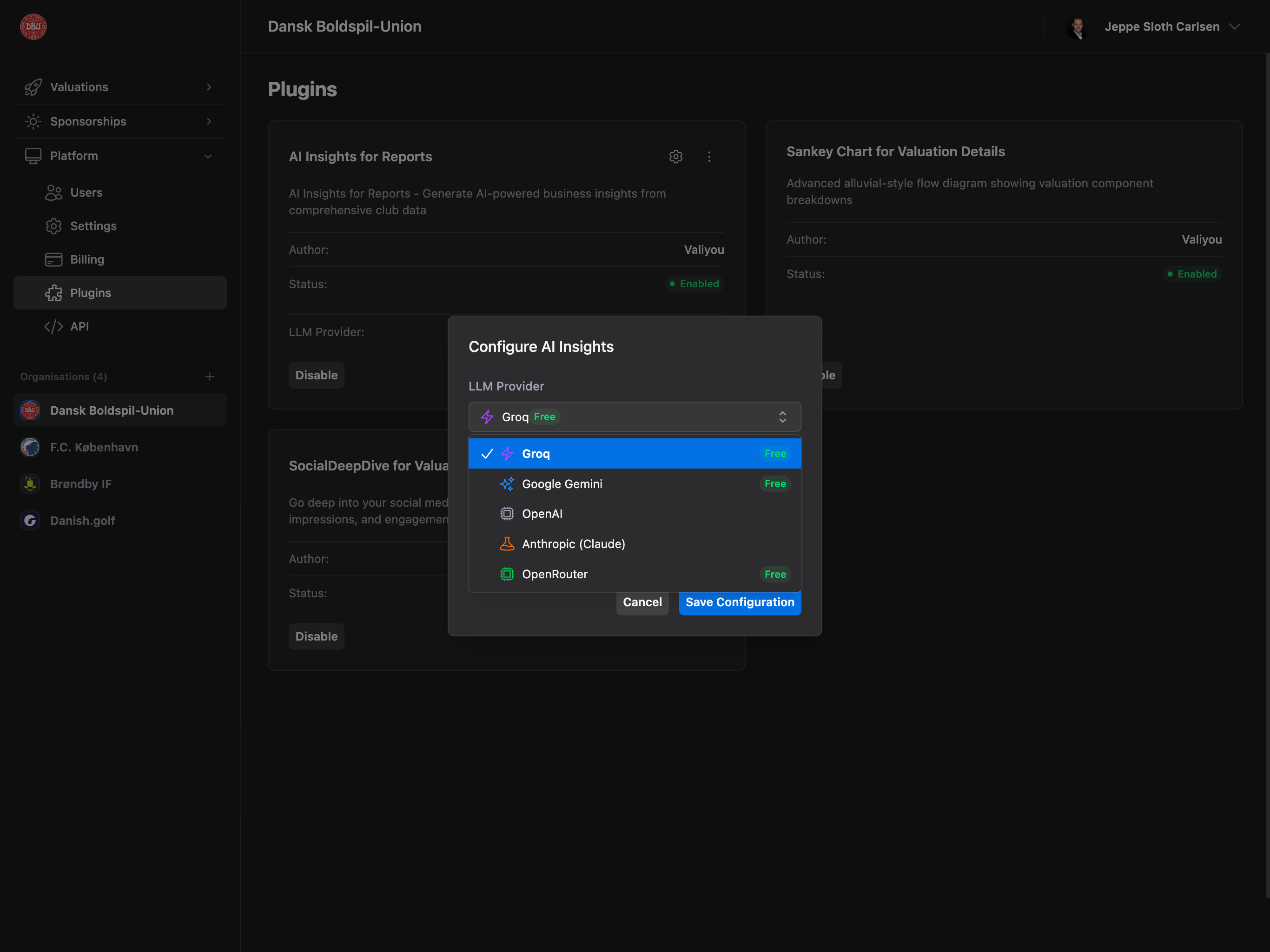 AI Insights Configuration