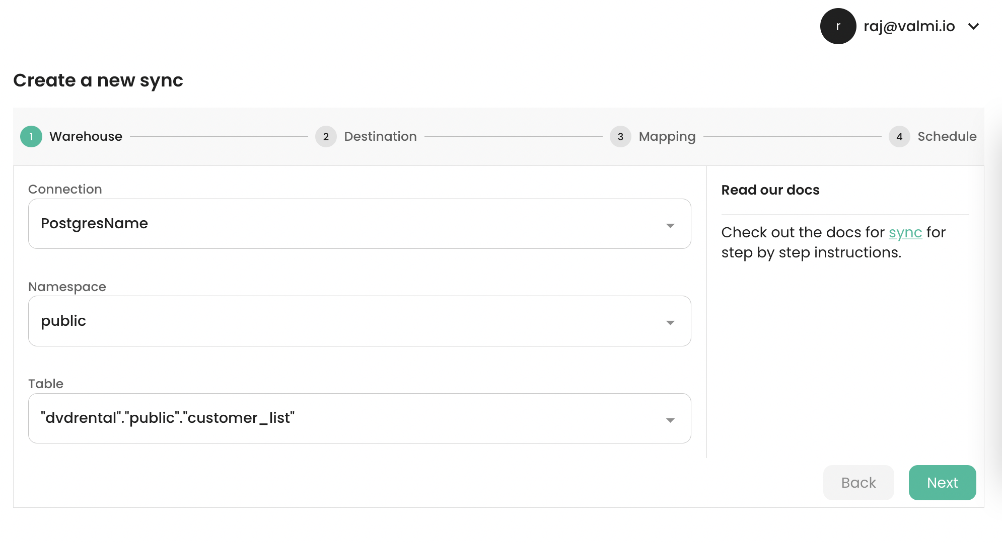 Postgres Table Selection