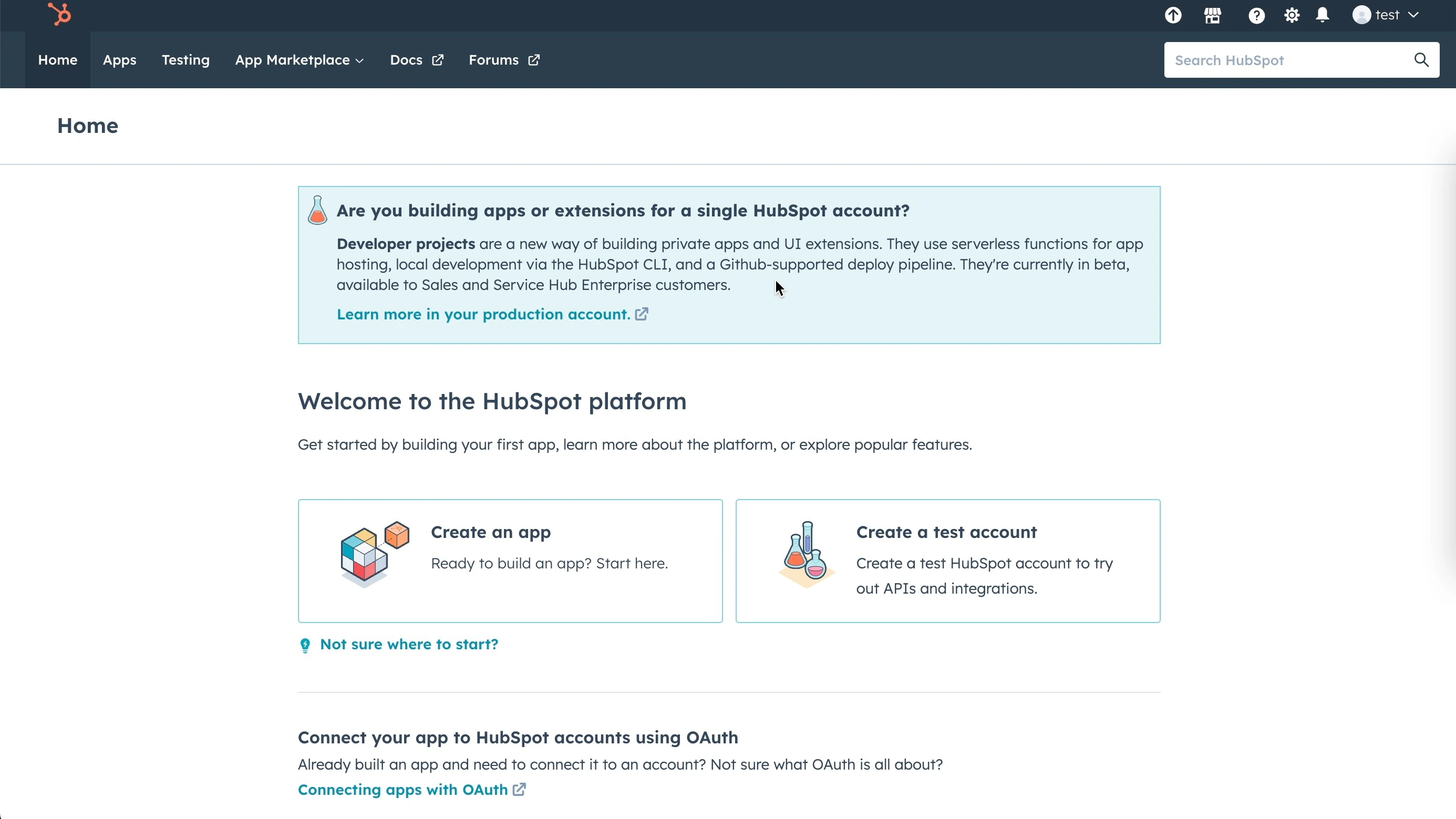 HubSpot Create App