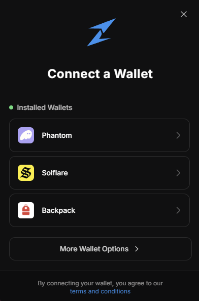 Connect wallet