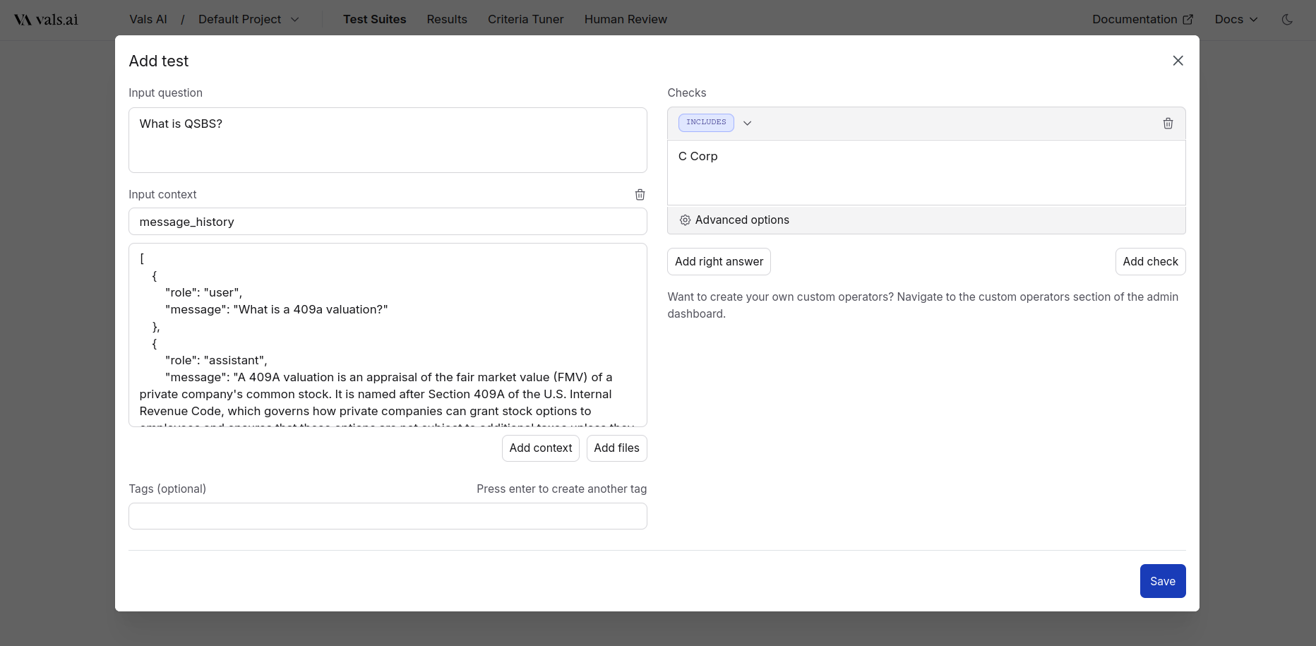 Adding Context Example