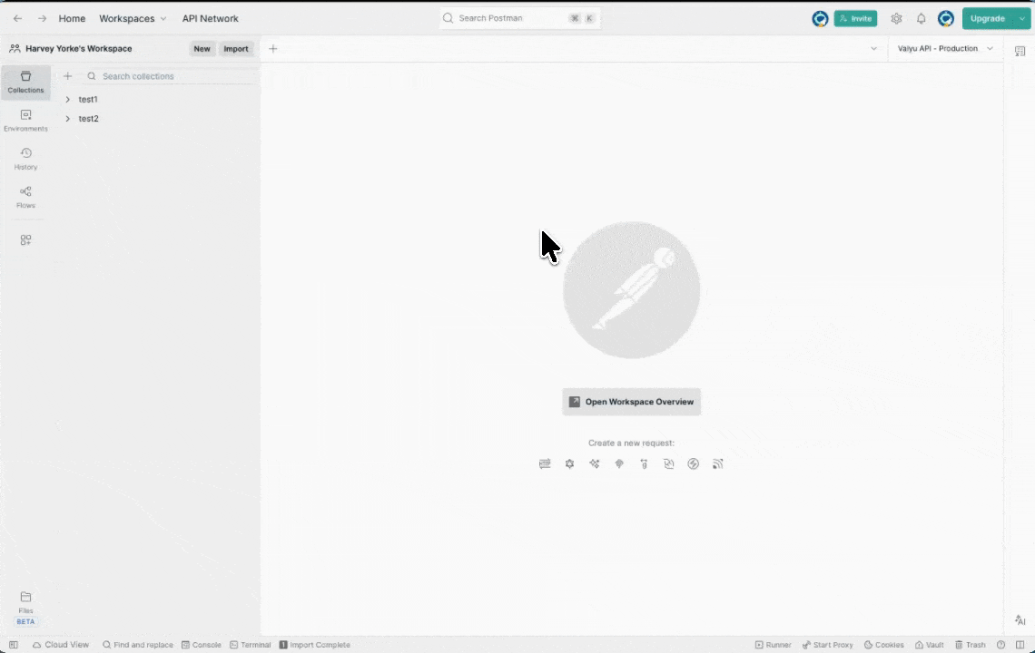 Importing the Valyu OpenAPI spec into Postman