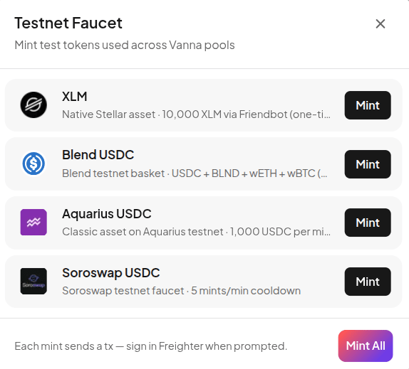 Testnet Faucet