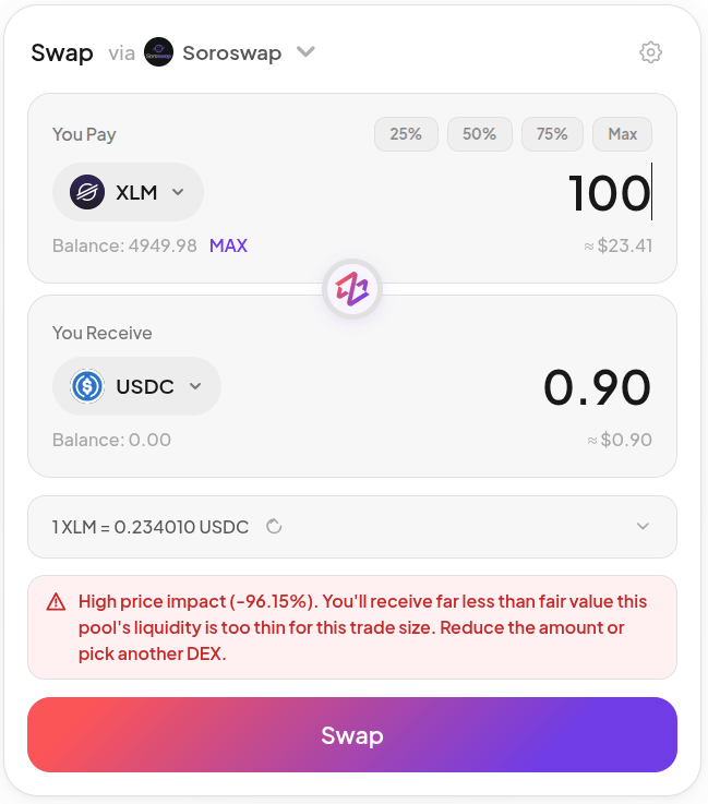 Spot Swap UI