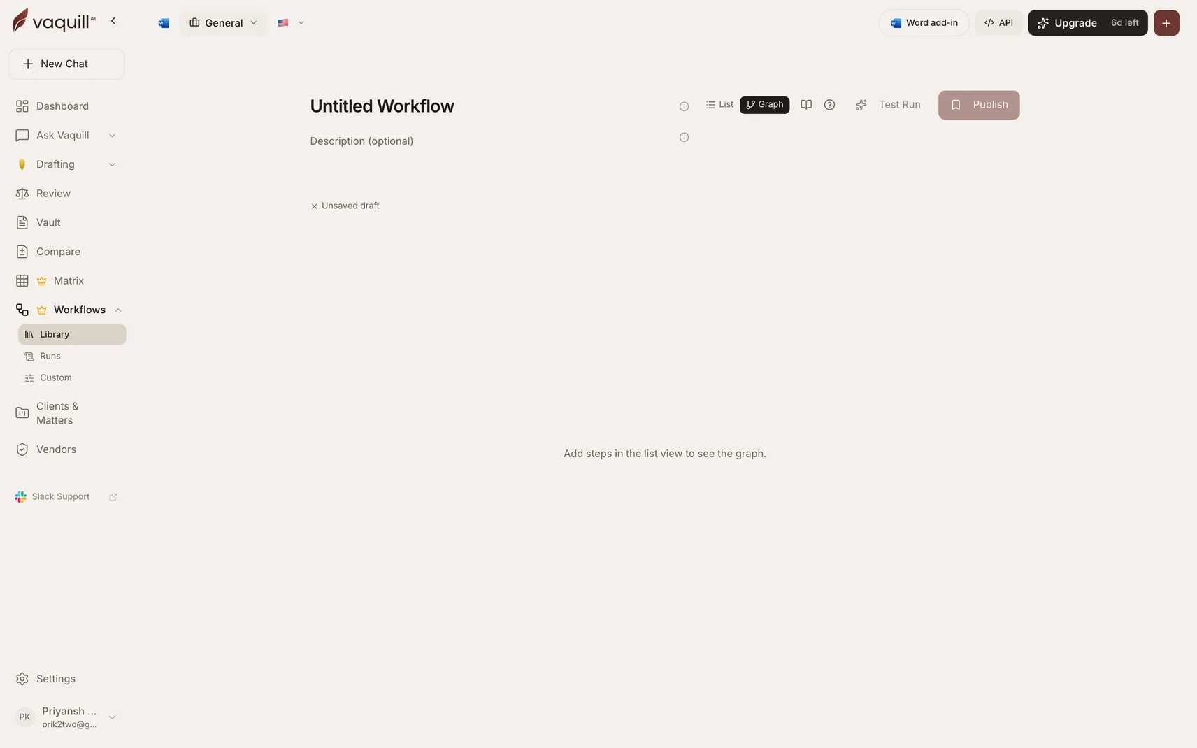 Screenshot of the workflow builder graph view used to route branches between steps