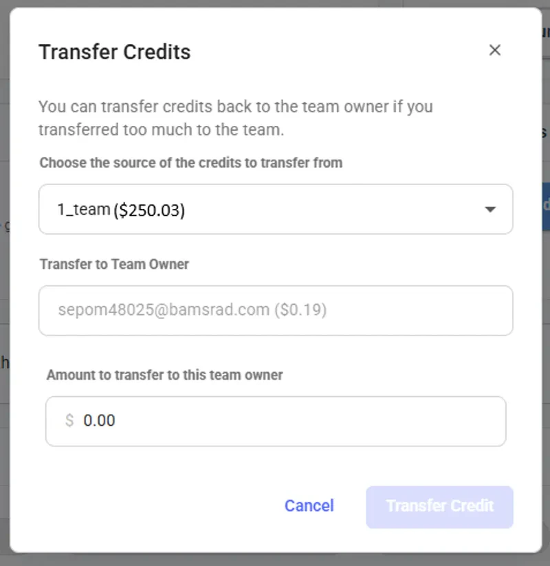 Transfer Credits
