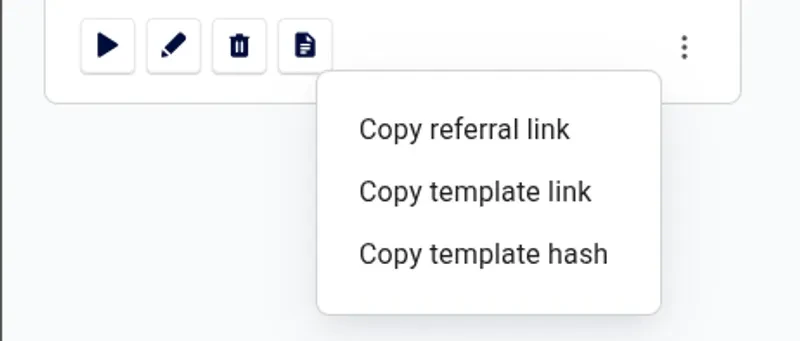 Menu shows sharing options