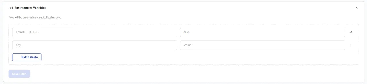 Enable HTTPS Variable