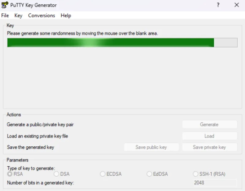 Key generation interface