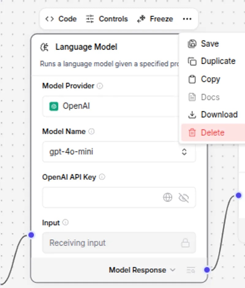 delete language model