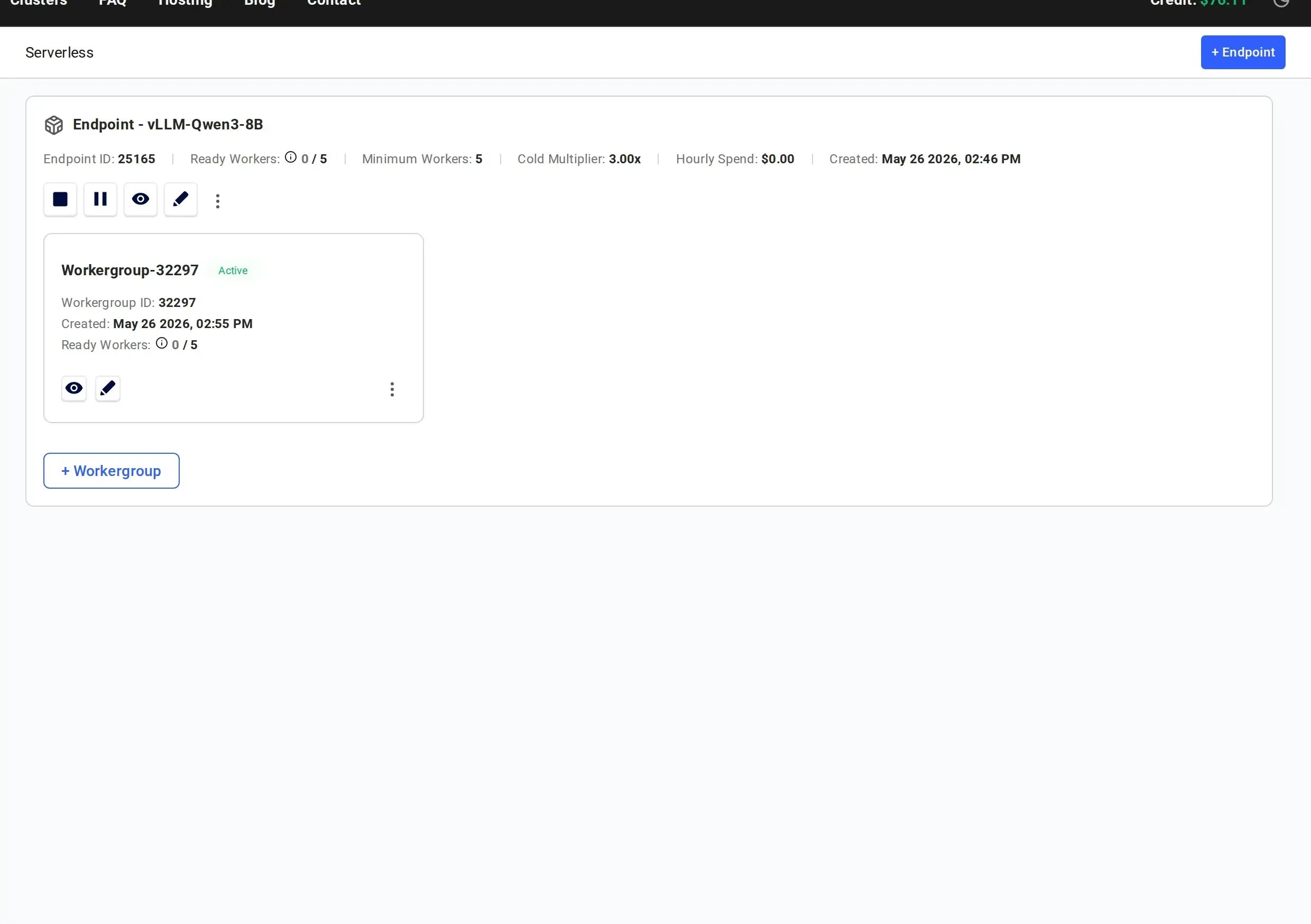 Workers progressing through initialization