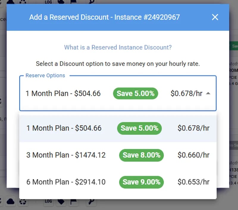 Reserved Discount