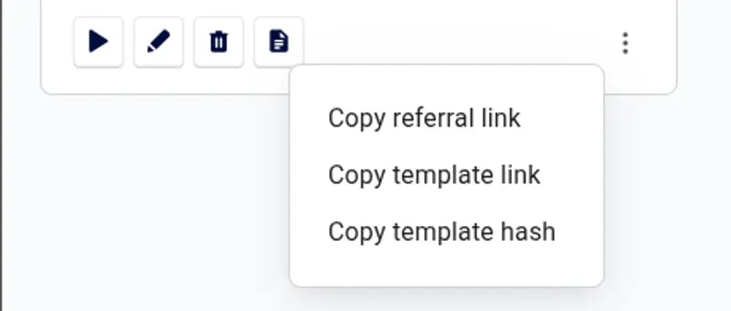 Menu shows sharing options