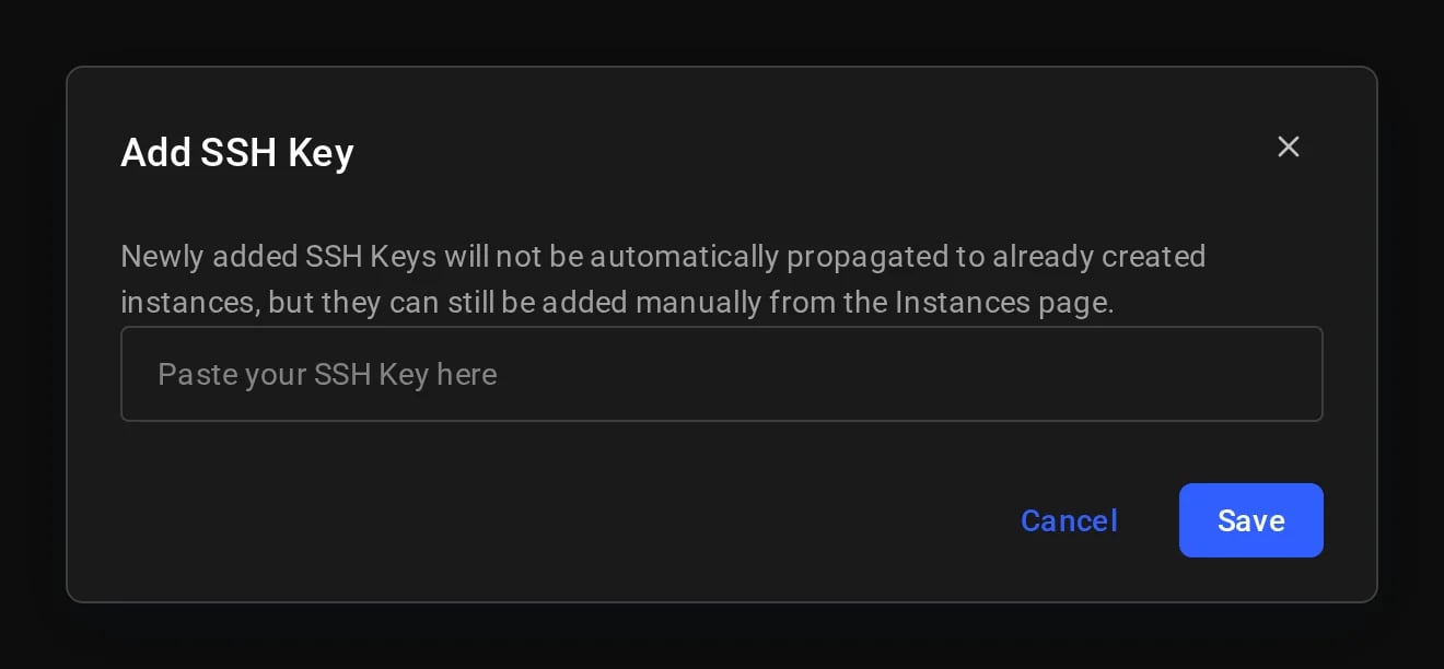 Add SSH Key