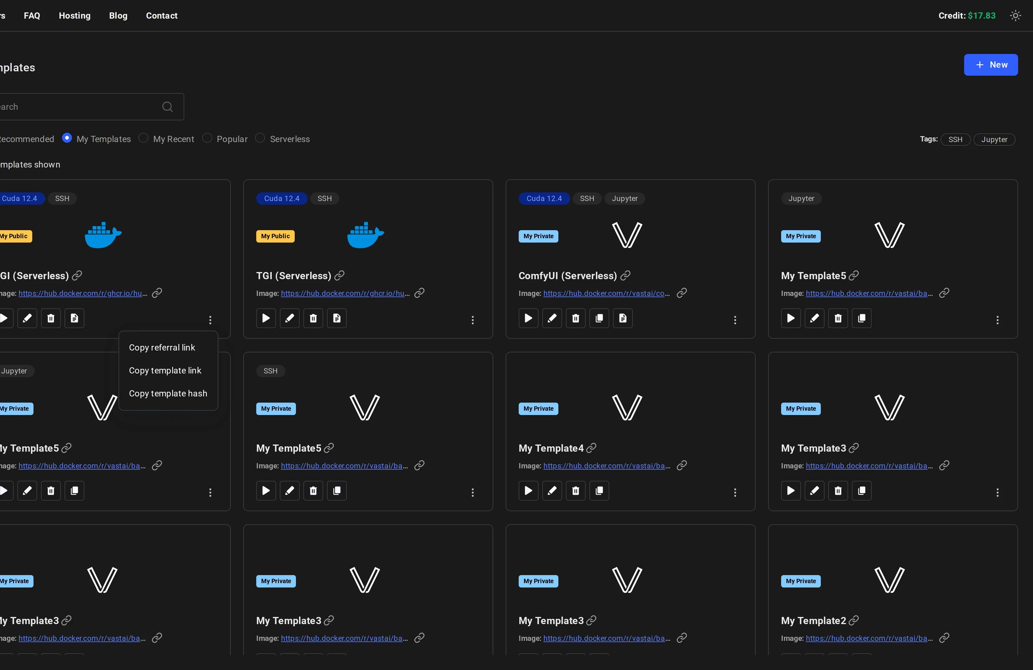 Menu shows sharing options