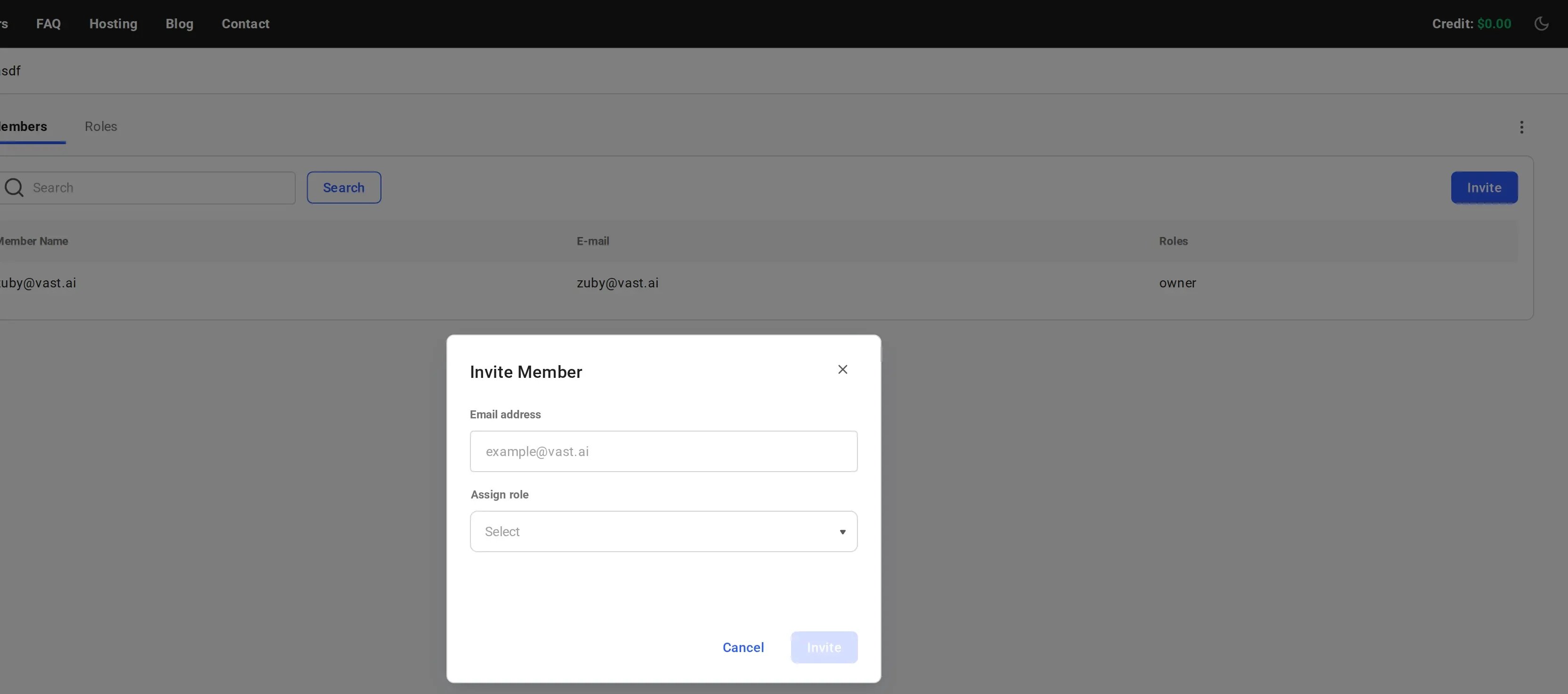 Invite Member