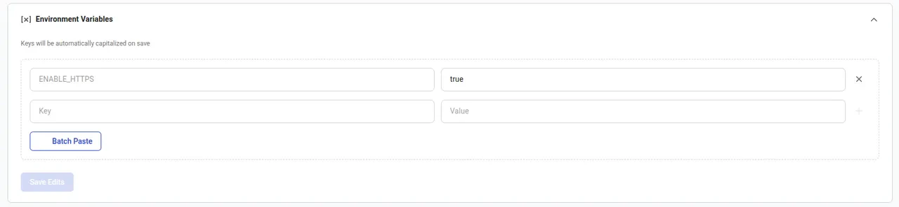 Enable HTTPS Variable
