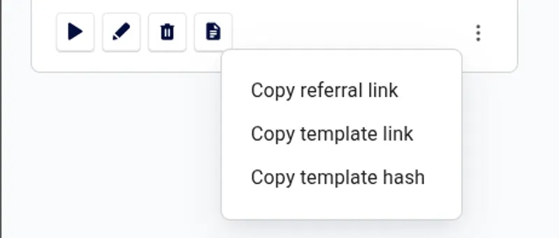 Menu shows sharing options