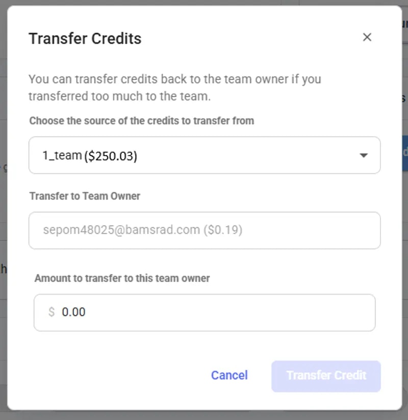 Transfer Credits