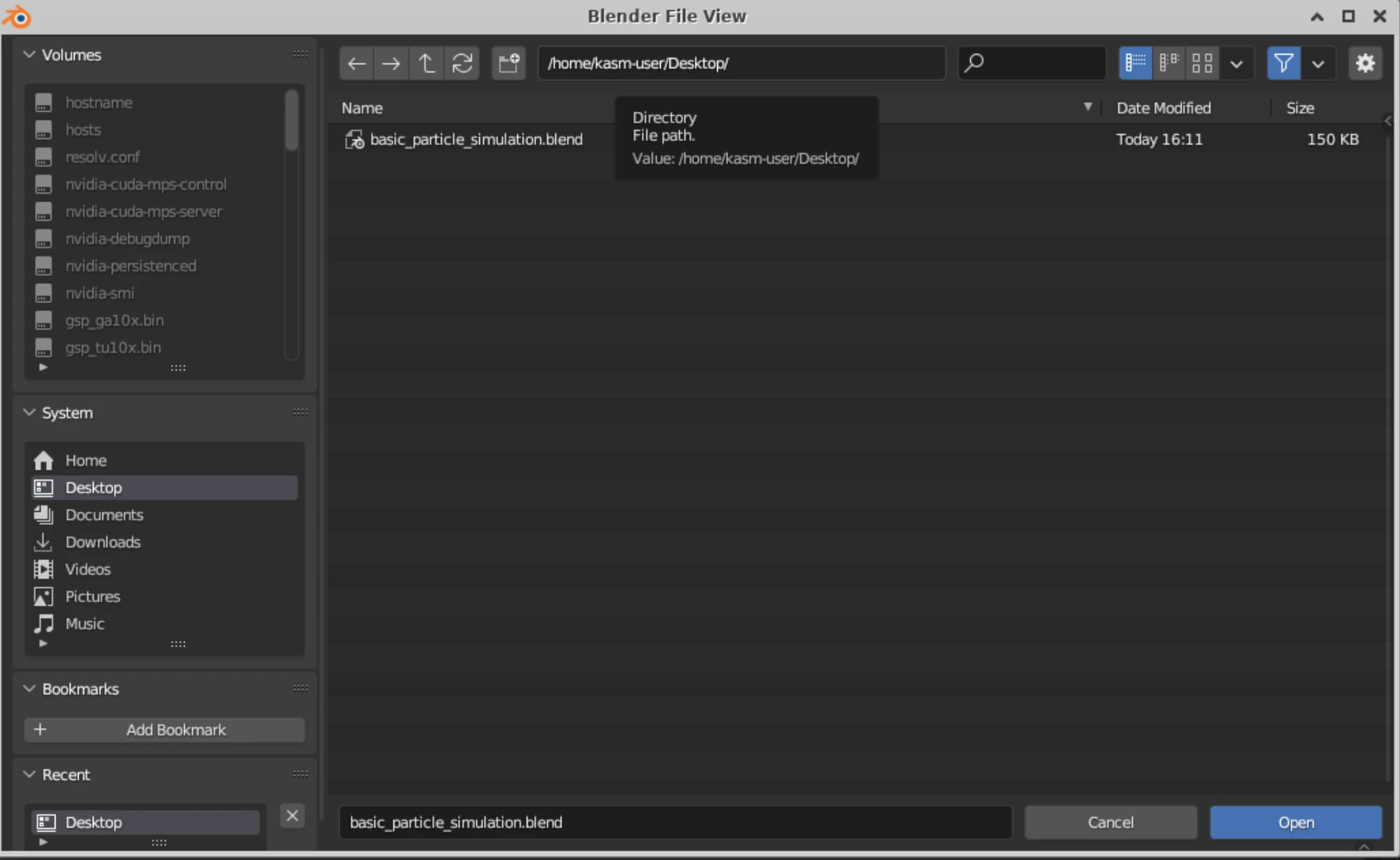 Open File