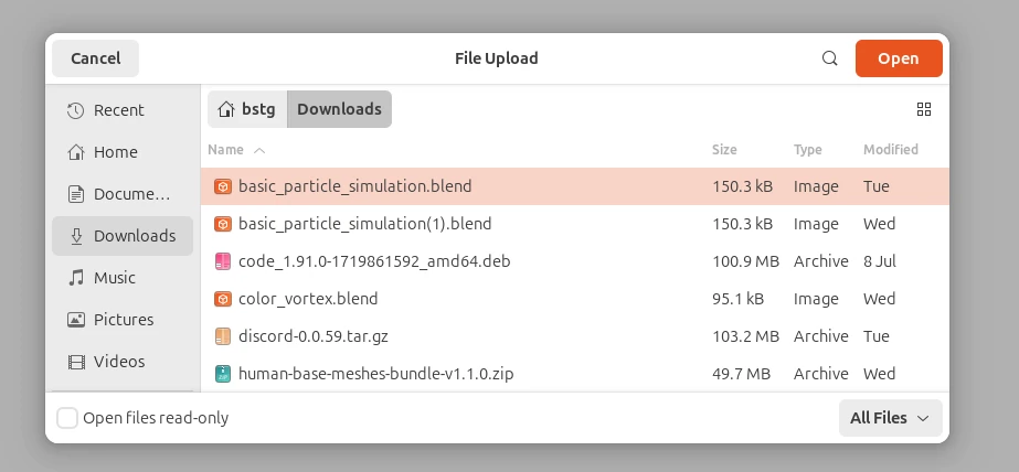 Original Upload Blend File To Jupyter
