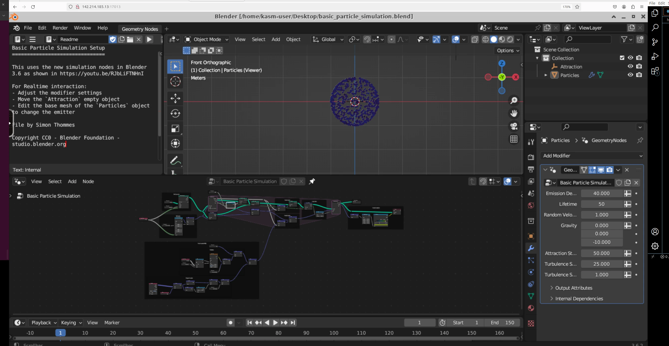 Particle Simulation Blend