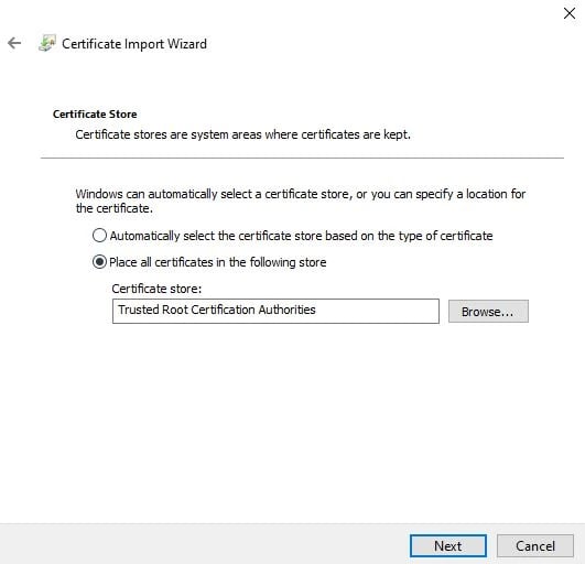 Cert Chrome Windows 1