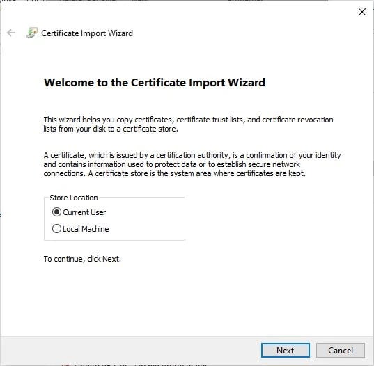 Cert Windows 2