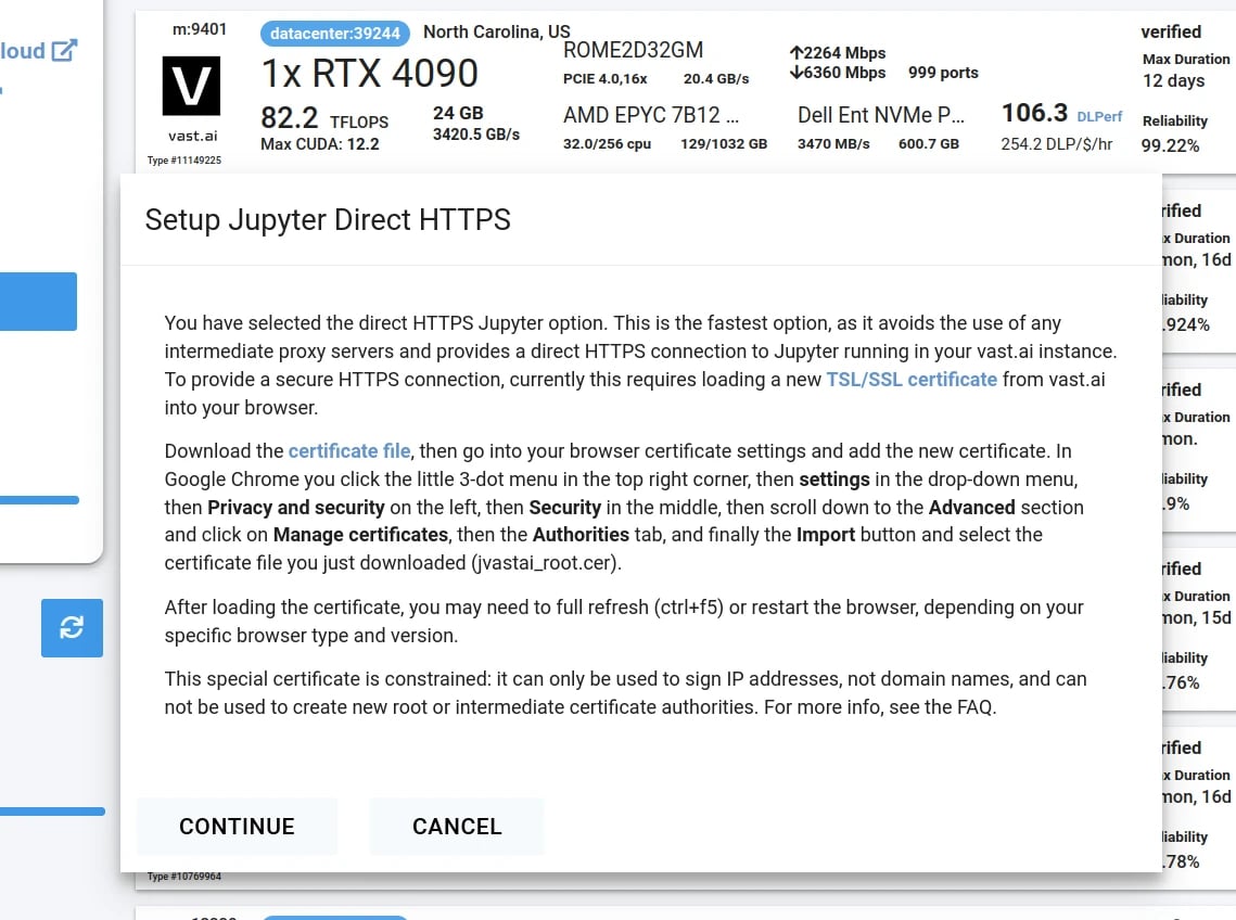 Updated Jupyter Direct Https Continue