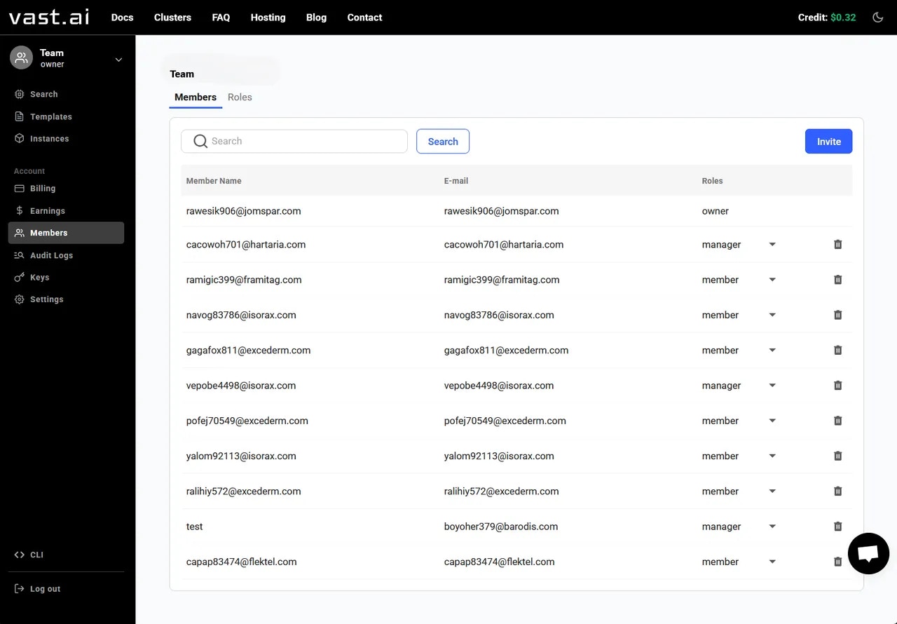 Members Page