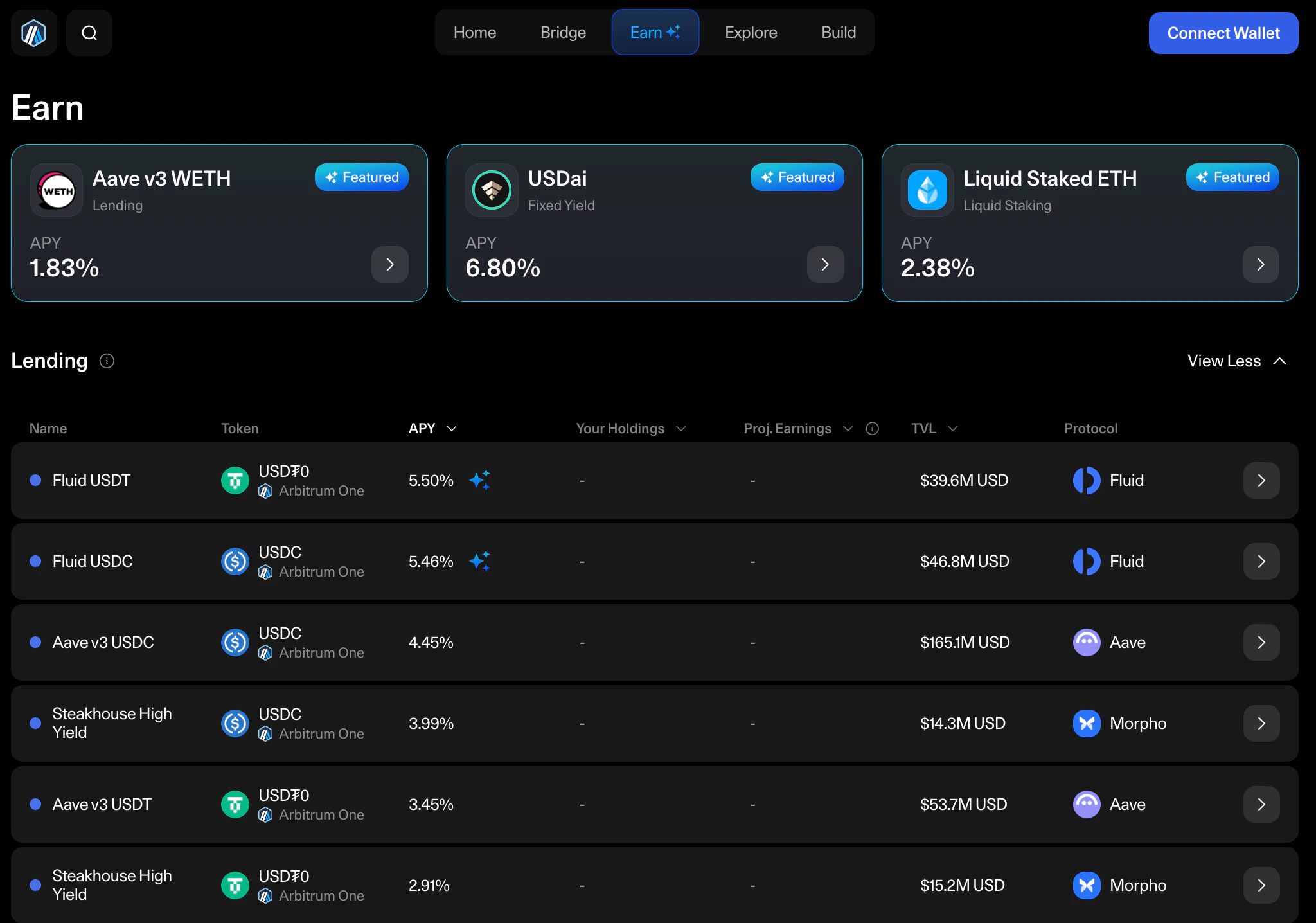 Arbitrum Portal Screen Discover
