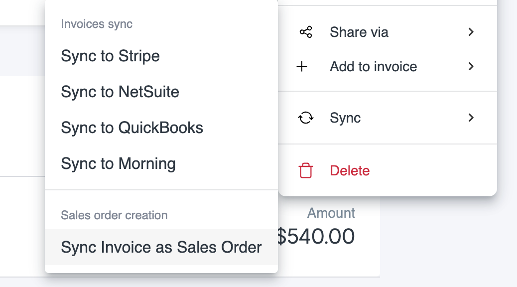 Sync As Sales Order Netsuite