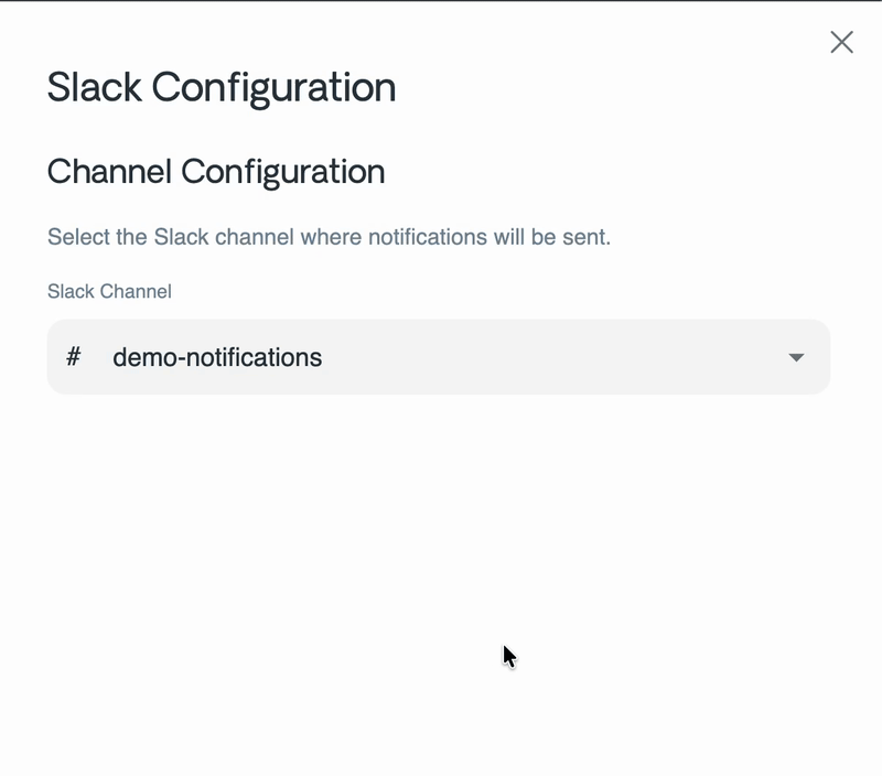 Slack Channel Config