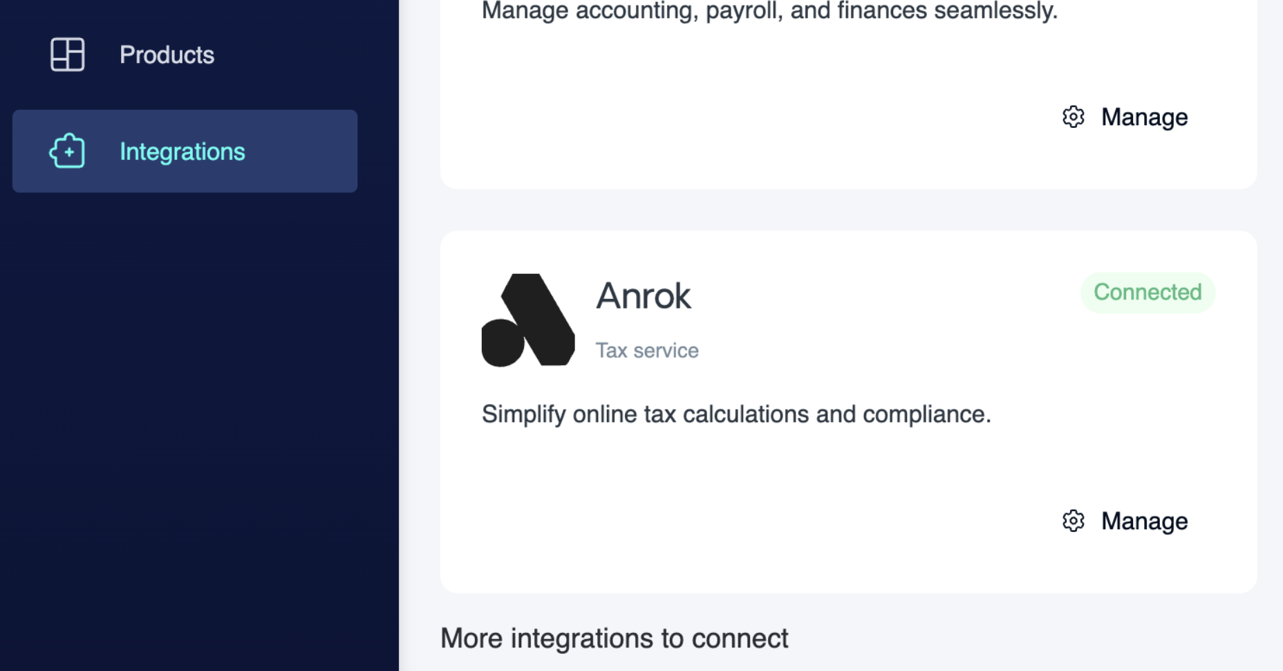 Anrok Integration Connected