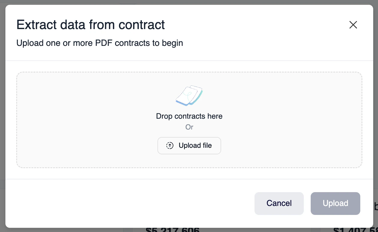 PDF Extraction Upload