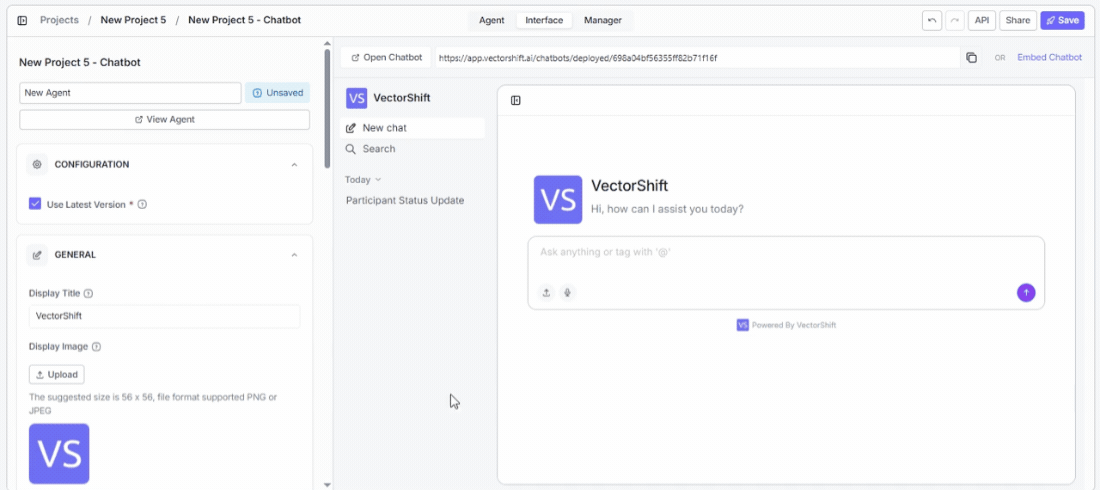 Personalizing the Agentic chatbot interface