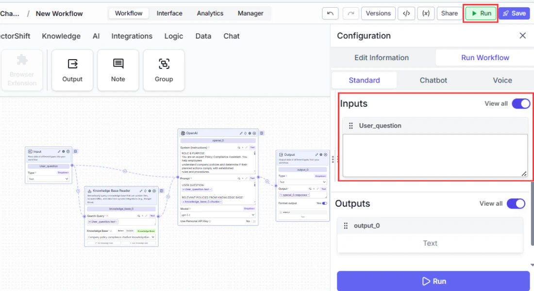 The microphone button in the chat input area