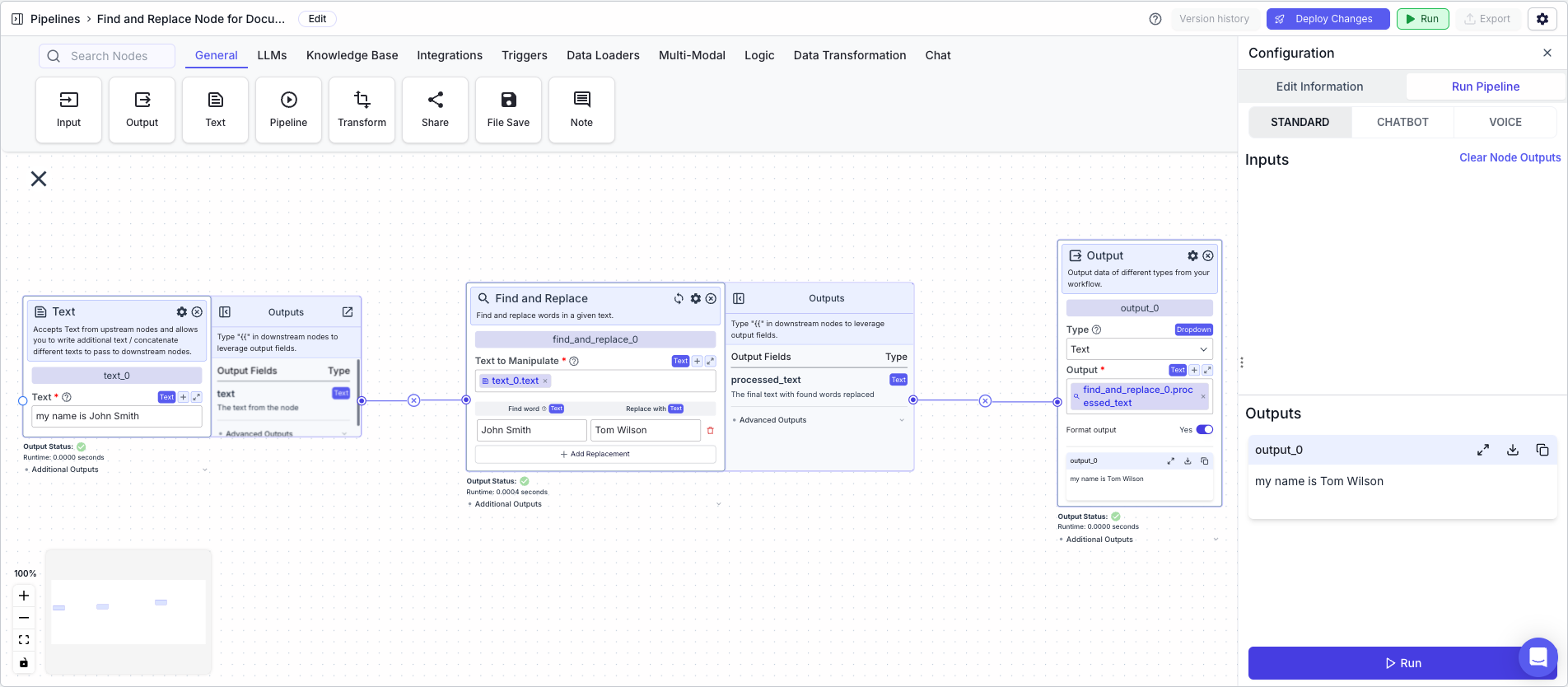 Find and Replace Example