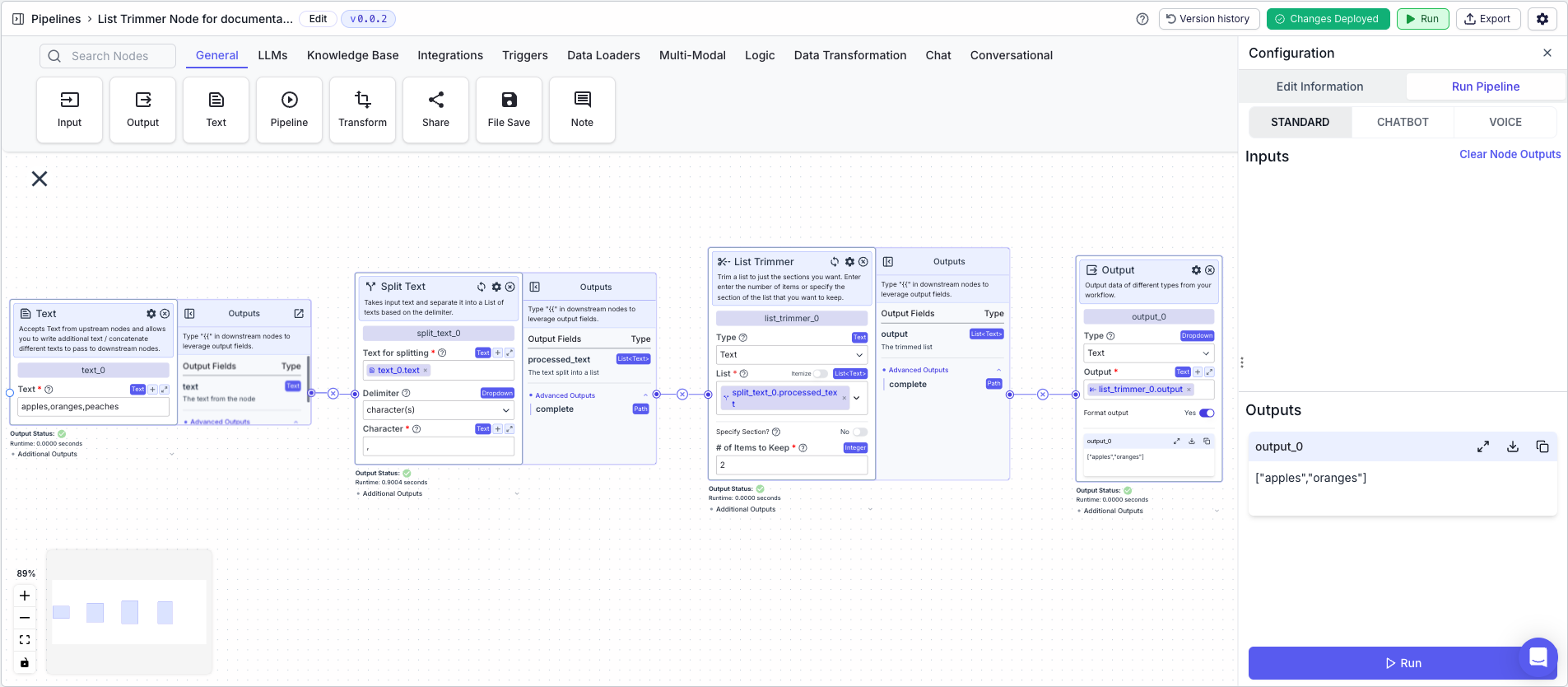 List Trimmer Example