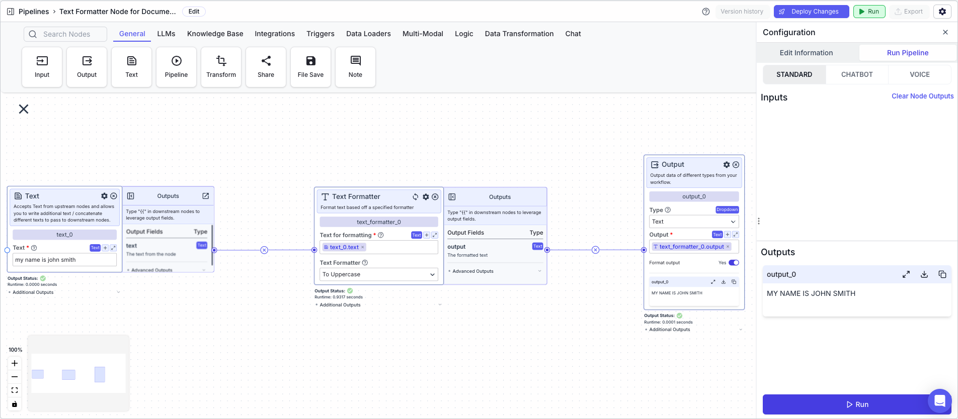 Text Formatter Example